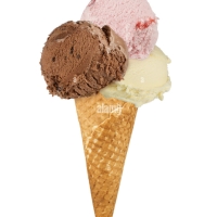 cono 3 gusti - La Gelateria