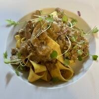 Pappardelle porcini e salsiccia - Mr Francatelli