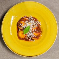 Ravioli con Ricotta Di Bufala, Pomodoro e Basilico - PrimeQuerce Menù