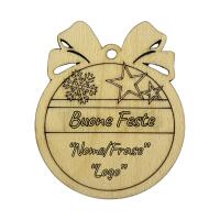 Palla di Natale in Legno - Tastami.it