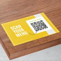 Adesivo qr code su tavolo q.tà 50 - Booxit